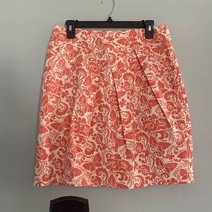Odille orange floral butterfly skirt